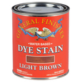 General Finishes 1 Qt Light Brown Dye Stain Water-Based Wood Stain DQL